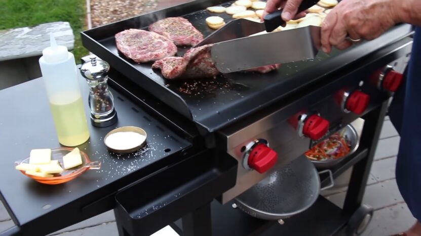 Grill on a Flat Top
